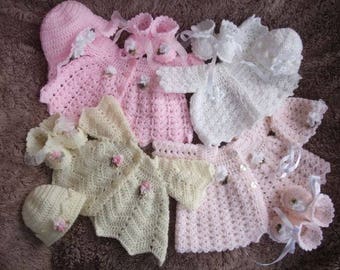 4 Crochet Patterns for Prem Babies, Reborn Doll, Reborn Baby PDF Pattern No.0061