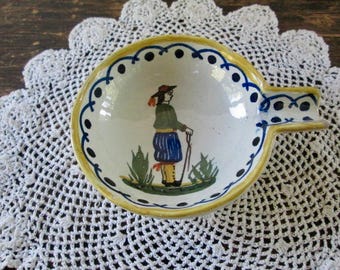 Henriot Quimper France Ashtray