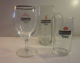 Heineken Brand Beer Glasses