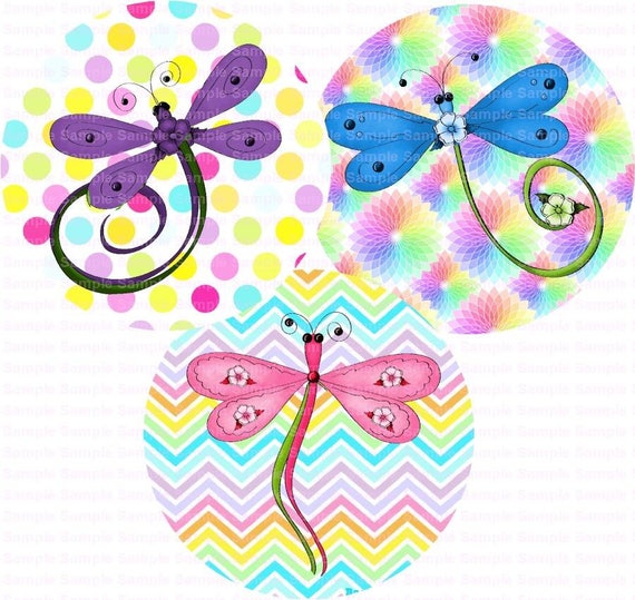 Dragonflys Bottle Cap Images 4x6 Bottlecap Collage