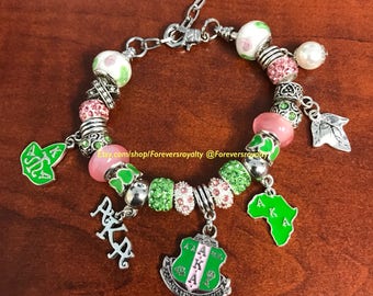 Aka sorority charm bracelet