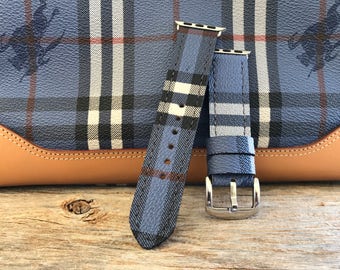 Artisan watch strap apple watch burberrys Hand made !!!