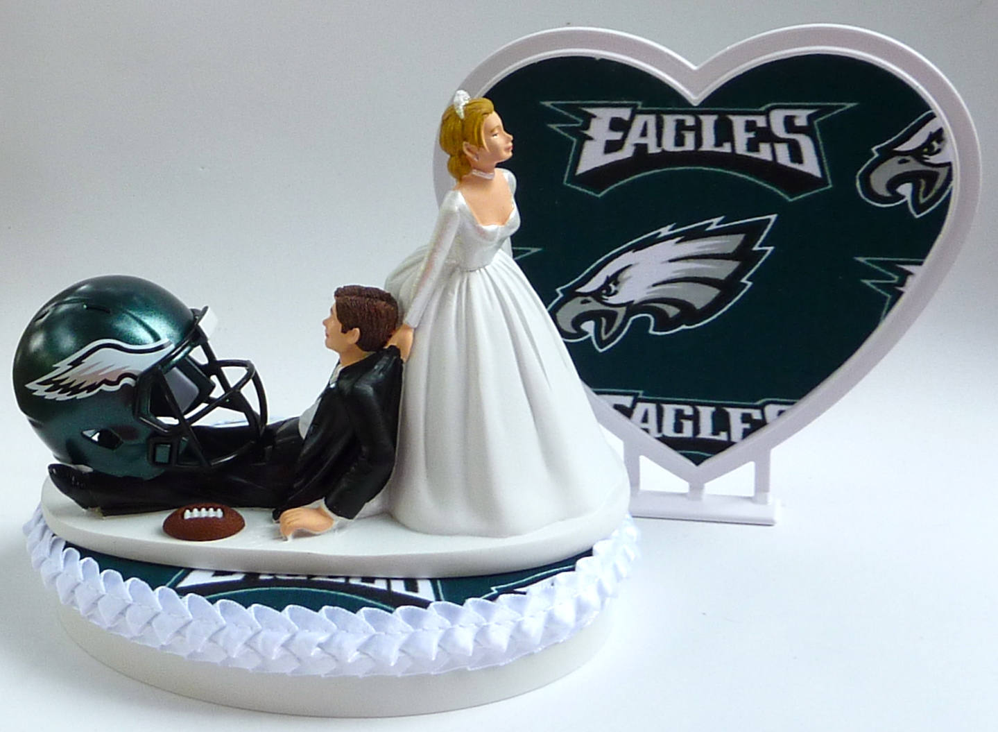 Wedding Cake Topper Philadelphia Eagles Philly Football Themed