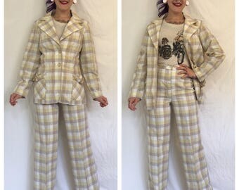 60s womens pant suit