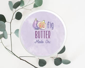 Instant Download Mason Jar Labels // Jam Jelly Canning Jar Labels // Gift for Cook // Fig