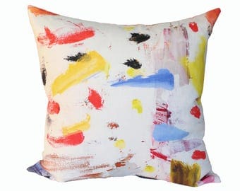 Arty designer pillow cover - Pierre Frey fabric - 1 SIDED OR 2 SIDED - Made to Order - Choose Your Size