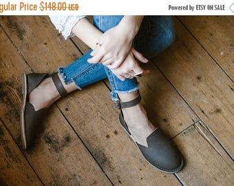 SALE 25% OFF: Ankle Strap Sandals, Leather Sandals, Summer Sandals, Leather Flats, Women's Shoes, Slip Ons, Loafers, Flat Shoes, Adjustable