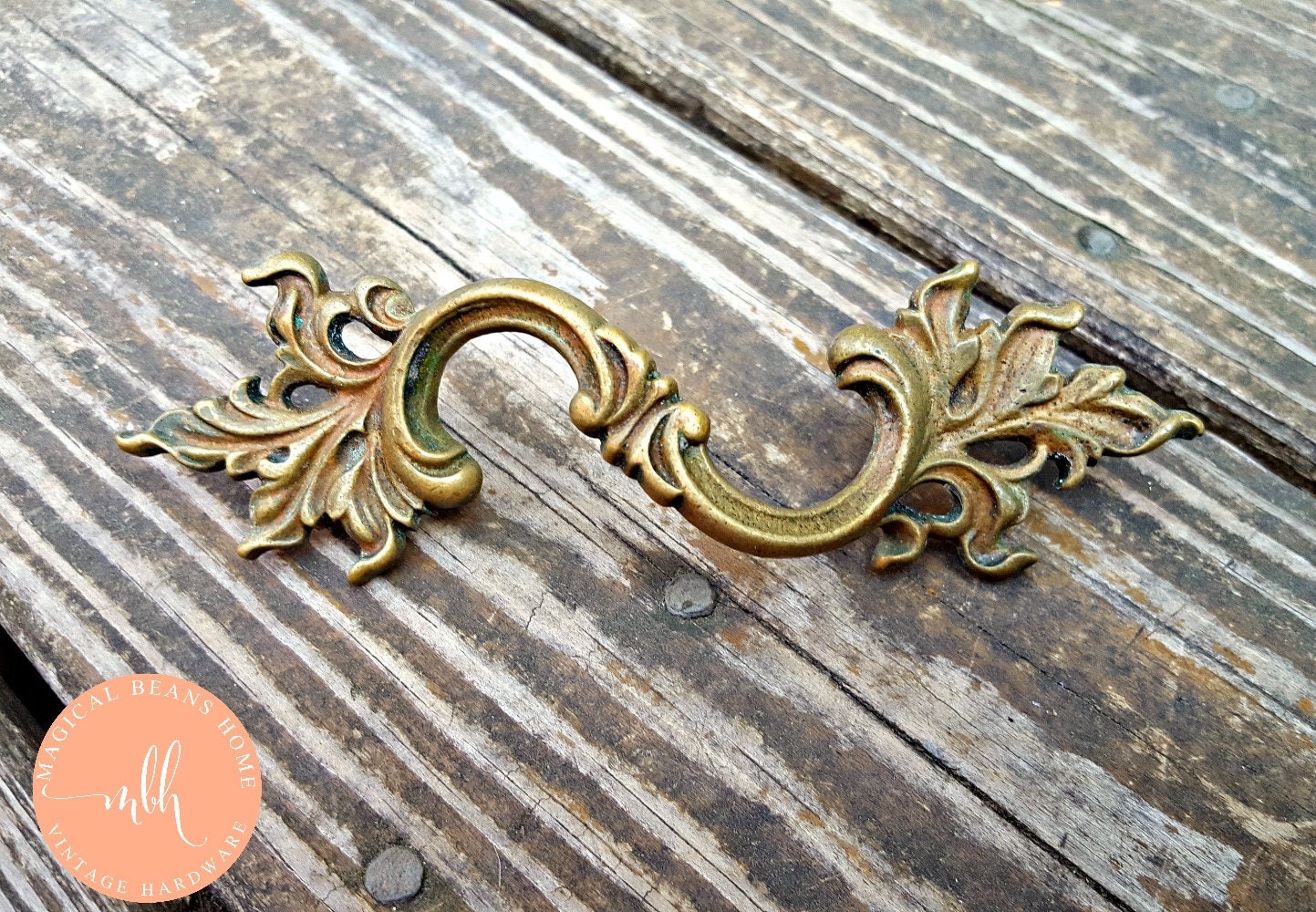 French Provincial Dresser Pulls Brass Drawer Pulls Keeler