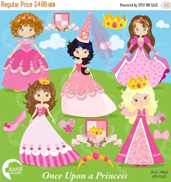 Princess in Pink Clipart Princesses Clipart Fairy Princess