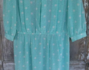 Gorgeous 1960's Midi Day Dress Size 11/12