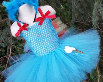Rainbow Dash Inspired Tutu Dress (Headband Sold Separately), My Little Pony Dress, Pony Costume, Pony Tutu Dress, Pony Party