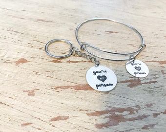 Grey's Anatomy "You're My Person" bracelet or keychain