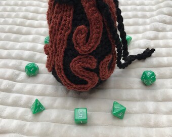 Cthulhu Dice Bag - Monster Dice Bag - Octopus Dice Bag