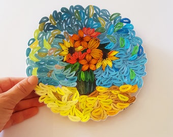 flowers paper quilling art