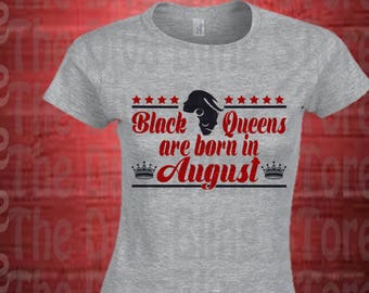 Black Queens Born In August SVG File