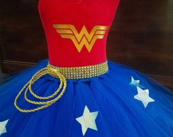 Girl Wonder Woman/wonder woman/wonder woman costume/ Wonder Woman outfit/ Wonder Woman birthday/wonder woman cosplay/wonder woman party/
