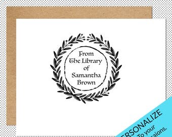 Book Stamp, Book Stamper, Library Stamp, Personalized Book Stamp, Custom Book Stamp, From The Library Of, Ex Libris Stamp, Archive Stamp