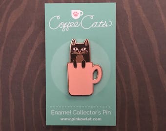 COFFEE CATS Coffee Cat Enamel Pin