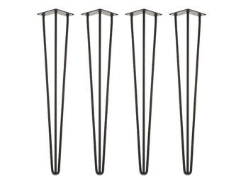4 x 71cm Hairpin Legs - Desk / Dining Tables - All Colours