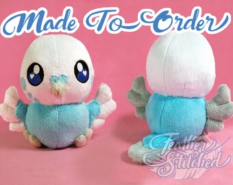 blue budgie plush