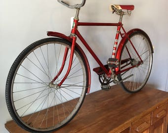 Vintage 1940's-50's cherry red Mens Hercules bicycle
