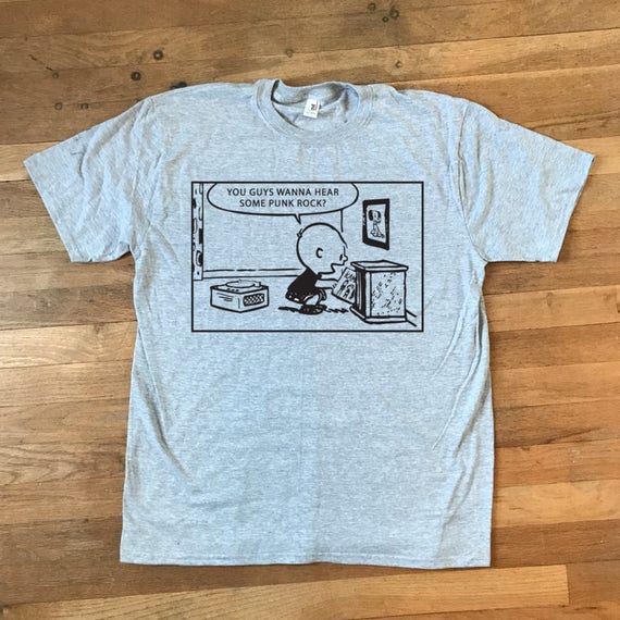 charlie brown punk rock shirt