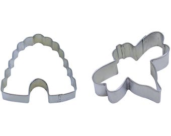 Bumble Bee Beehive Cookie Cutter Set Bee Cookie Cutter Bumble Bee Cookie Cutter Beehive Cookie Cutter Set Bee 3" Beehive 4" RM-1257-912