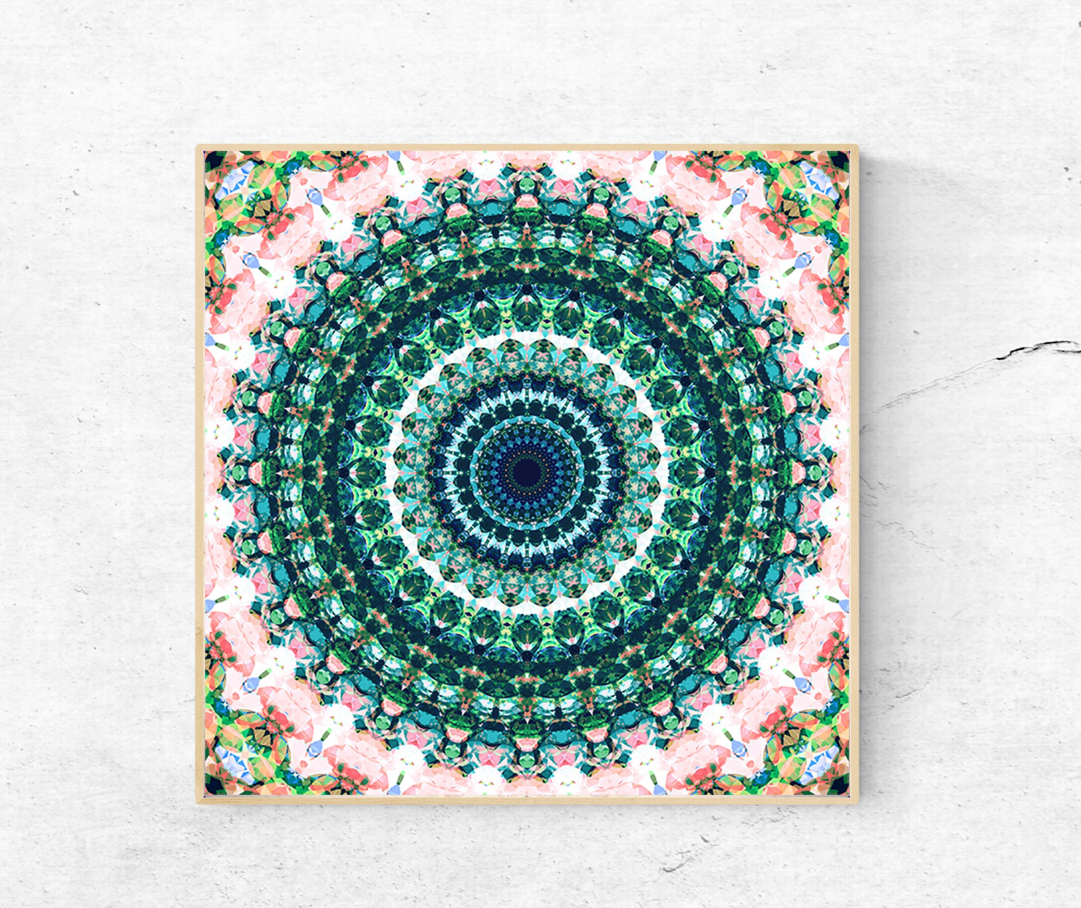 Mandala wall art print Large wall art printable Digital