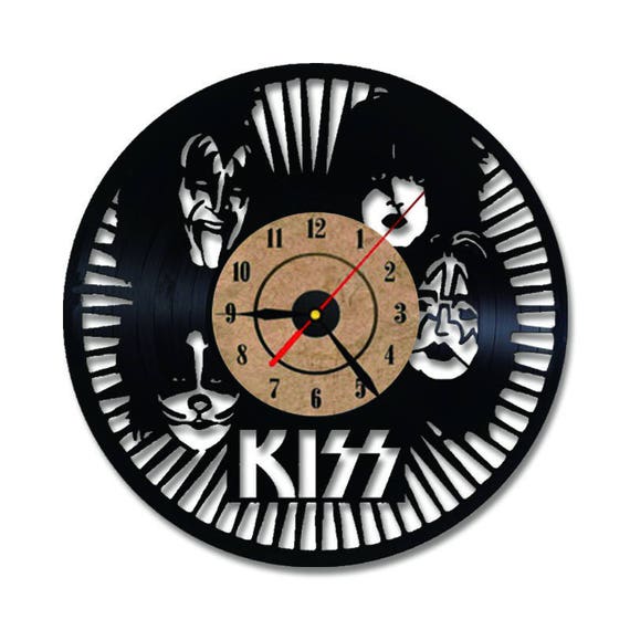 KISS Rock Band Vinyl Record Clock Gift for KISS Fans Creative