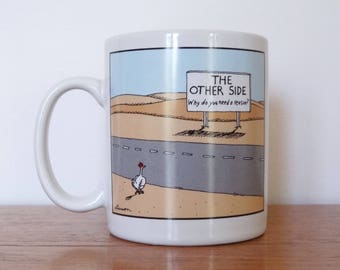 Gary Larson - The Far Side 'Chicken Crossing Road' Mug