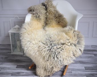 Peau De Mouton Gotland Scandinave Grand Format 119x80 Cm - Naturelle Luxe