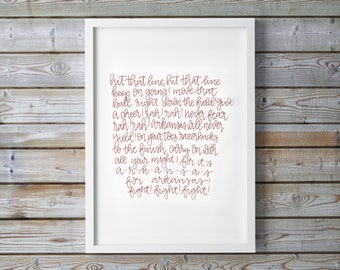 Arkansas Fight Song Printable - Woo Pig Sooie - Go Hogs - AR Razorbacks - Dorm Decor - Calligraphy - Digital Art - Instant Download- College