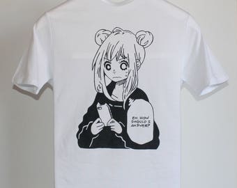 Anime Girl Texting/How Should I Answer? t Shirt
