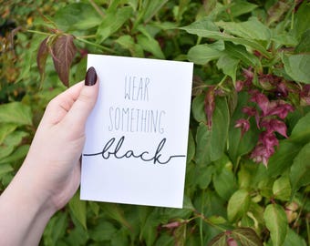 American Horror Story Coven Wear Something Black A6 Print