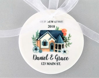 Our First Home Family Wooden Christmas Ornament By Secret Creation