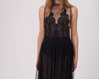 FR1096 BLACK THULI DRESS