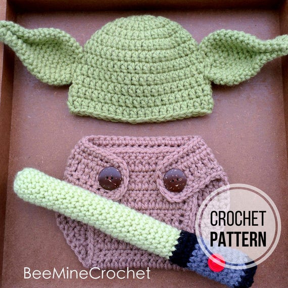 Yoda Inspired Newborn Outfit CROCHET PATTERN