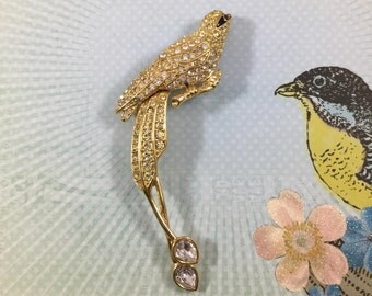 Vintage Nolan Miller Bird of Paradise Brooch Pin