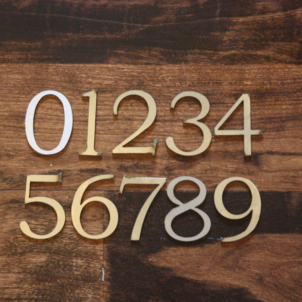 Classic 2 Numbers Laser Cut Metal Numbers