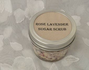 Rose lavender sugar scrub