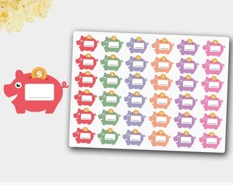 Piggy Bank Stickers