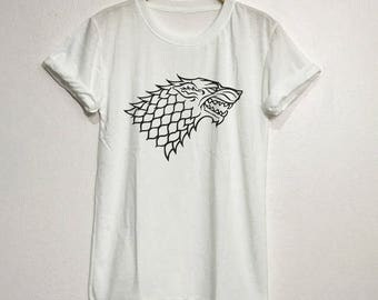 House stark Shirt T-Shirt Gifts Graphic Tee Tops Clothing Unisex Adults Size S M L XL