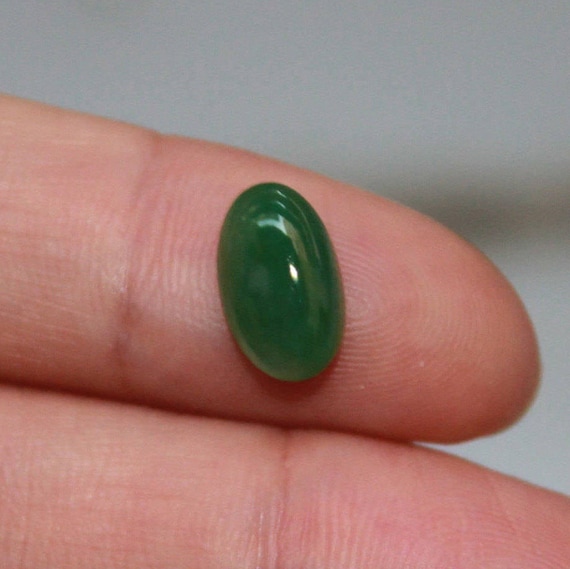 1.95 ct. Imperial Green Jadeite Jade Grade A Cabochon