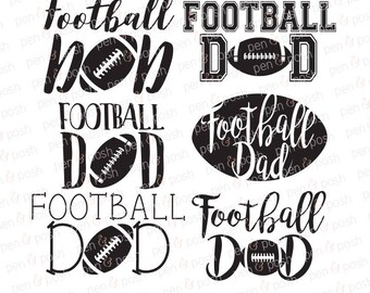 Football Dad SVG - Football SVG - Football Mom Svg - Football Cut File - Football Dad DXF - Football Dxf - Football Dad - Sports Svg