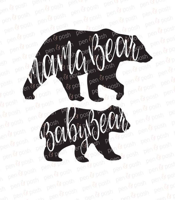 Download Mama Bear SVG Momma Bear SVG Momma SVG Mothers Day Baby