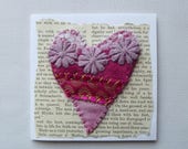 Patchwork Love Heart Greetings Card: Handmade, Valentine, Wedding, Anniversary, Birthday, Mother’s Day, Engagement, I Love You
