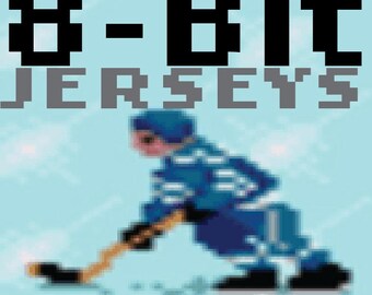 Nintendo style 8-Bit hockey jerseys from your favorite cities!