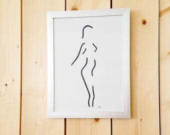 Poster pentekening vrouw "Louise" - Atelier Meesters