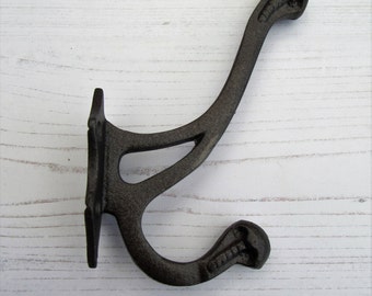 Set Of 4 Strong Iron Wall Hooks Antique Vintage Rustic Style Cast Coat Set Of 4 Strong Iron Wall Hooks Antique Vintage Rustic Style Cast Coat