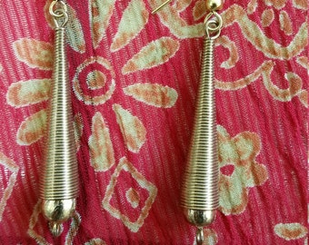 Brass contemporary earrings